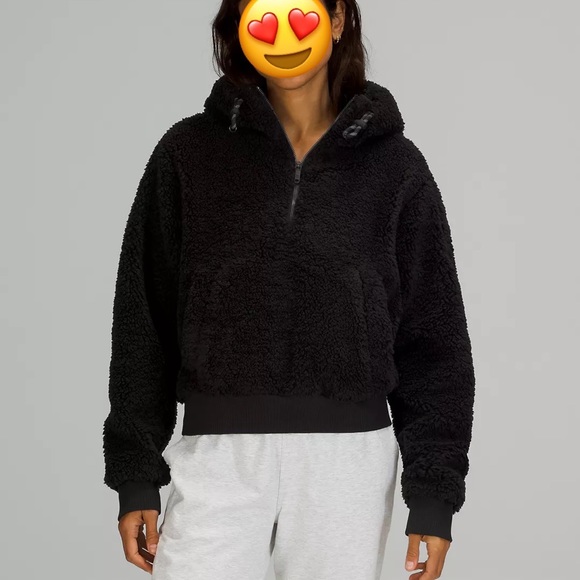 lululemon athletica Tops - SOLD - lululemon Textured Fleece Half-Zip - NWT